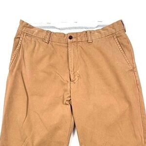 Polo‎ Ralph Lauren Men's Tan Chino Pants Size 34x32 Flat Front Classic Fit